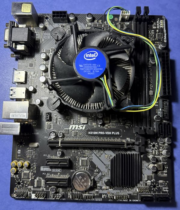 Комплект i3 9100f + msi h310M pro-vdh plus