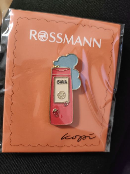 Pin broszka przypinka Isana żel rossmann