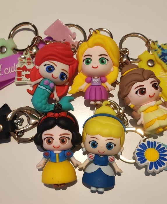 Pack 5 porta chaves princesas Disney *NOVO*