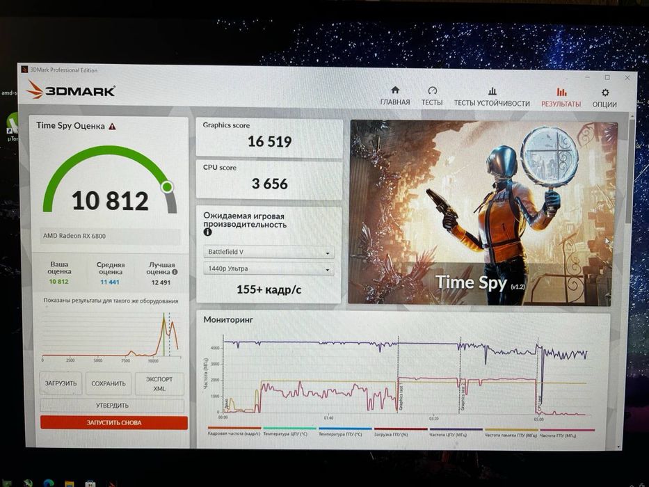 Видеокарта XFX RX6800, 16gb