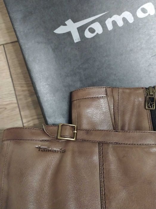 Skórzane kozaki firmy Tamaris 40