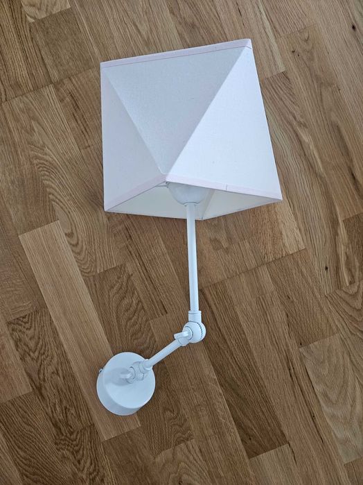 Kinkiet Lampka Abażur jasny róż