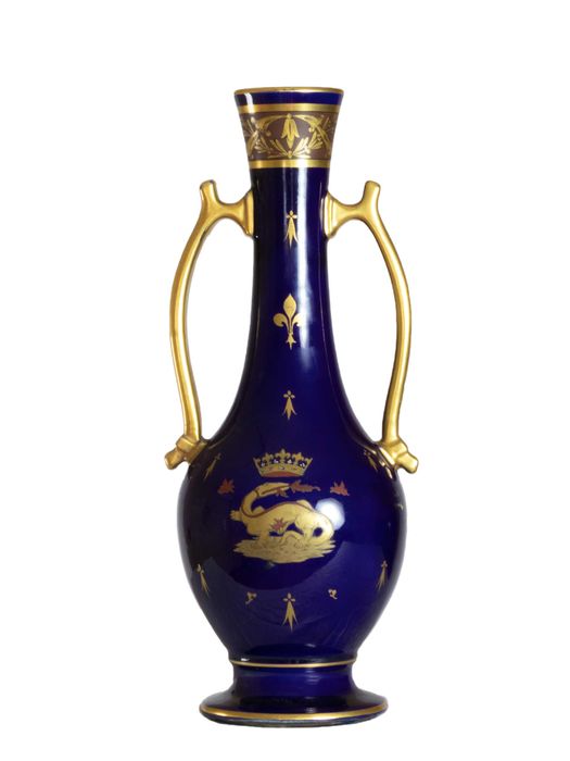 Jarra porcelana Limoges azul Château de Chambord | 1853