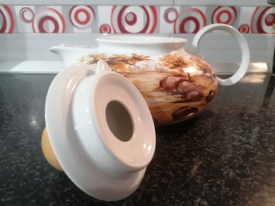 Bule de chá de porcelana Croq 2010