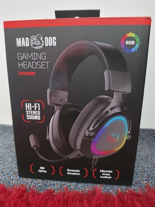 Słuchawki gamingowe Mad dog gh200k | mysiadło. Pilne/okazja.