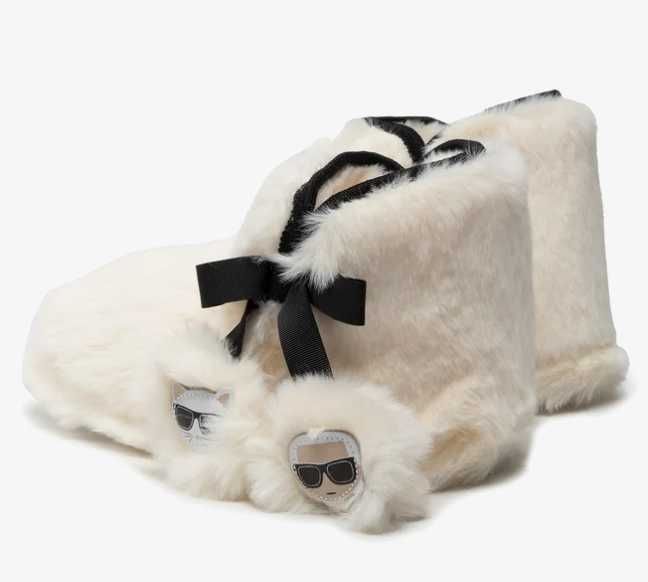 KARL LAGERFELD Kapcie KL40240 Beżowy rozmiar 39-40 Roz M