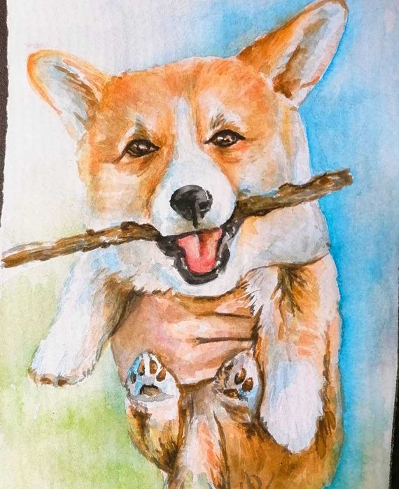 Retrato de cão personalizado