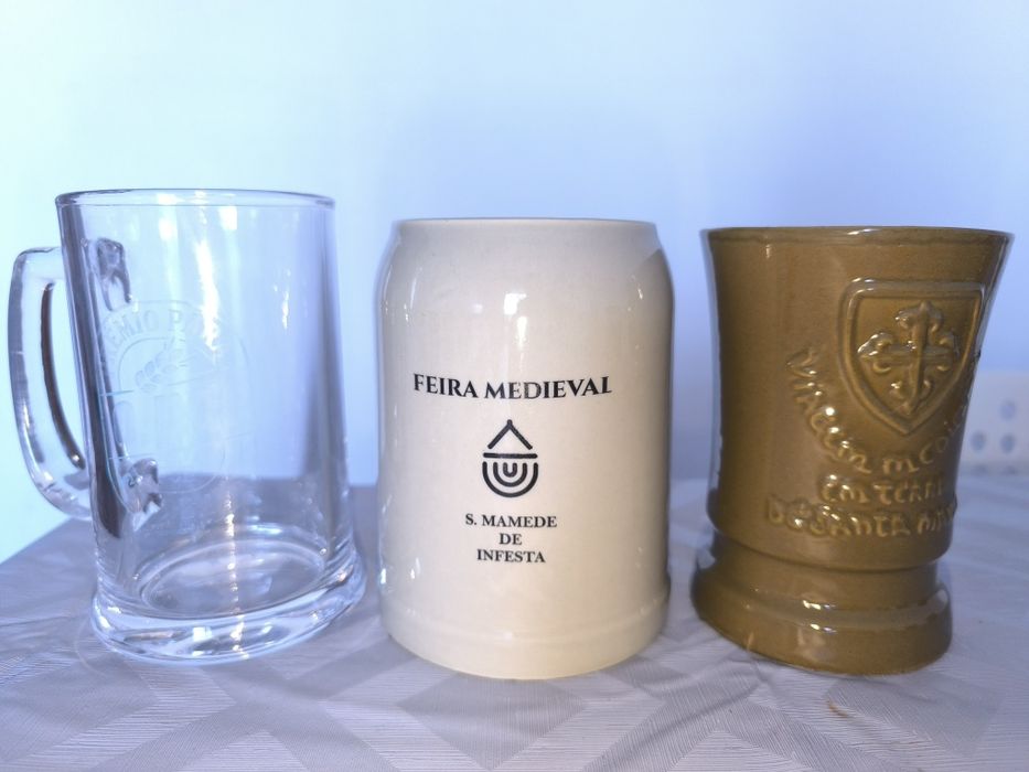 Vendo de 8 copos de feiras de Portugal.