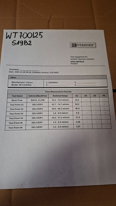 Wtryskiwacz Mazda 2.0Citd Denso Rf7J13H501 Wydruk