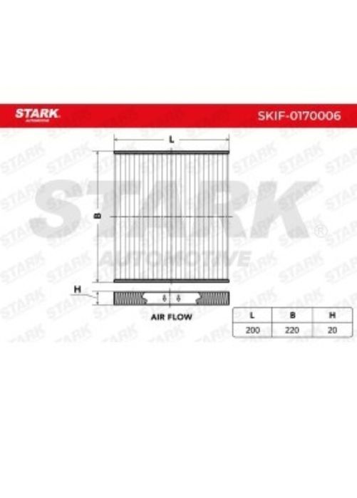 Filtro de habitáculo carro