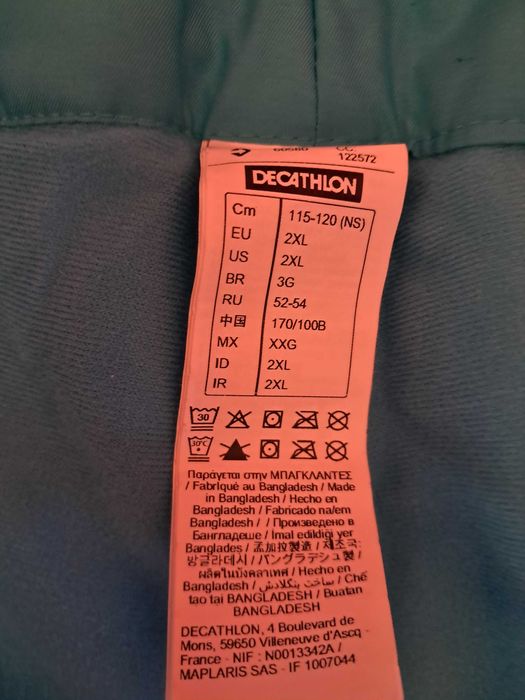 Ski jacket and 2 pairs of ski trousers