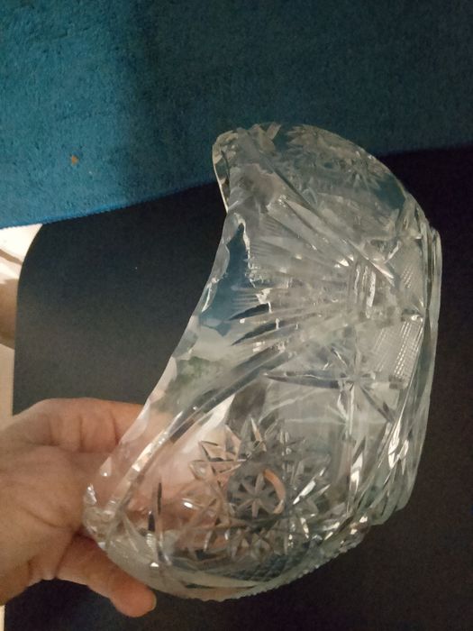 Vintage Kryształowa łódka styl boho