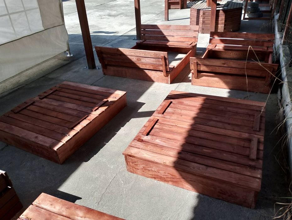 Piaskownica drewniana