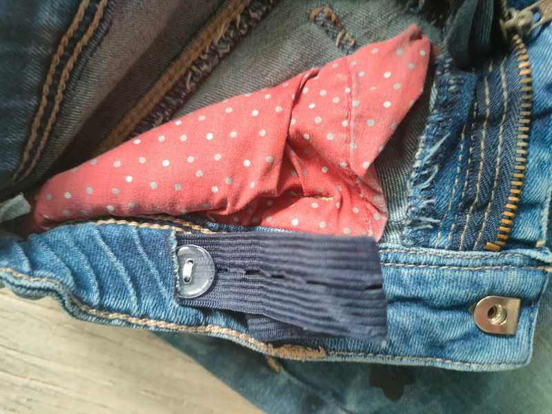 Spodnie jeansy dziewczęce, denim, Kanz