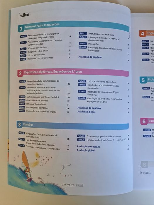 Caderno de Fichas/Provas-modelo MX 9 - Matemática 9° ano