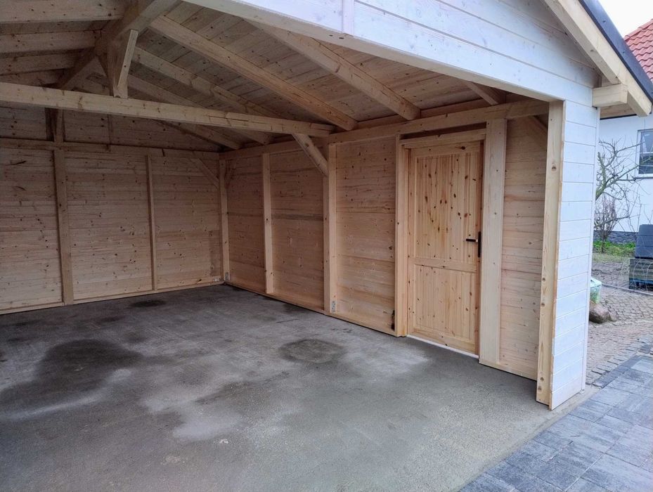 Garaż drewniany, wiata samochodowa, zadaszenia tarasu !