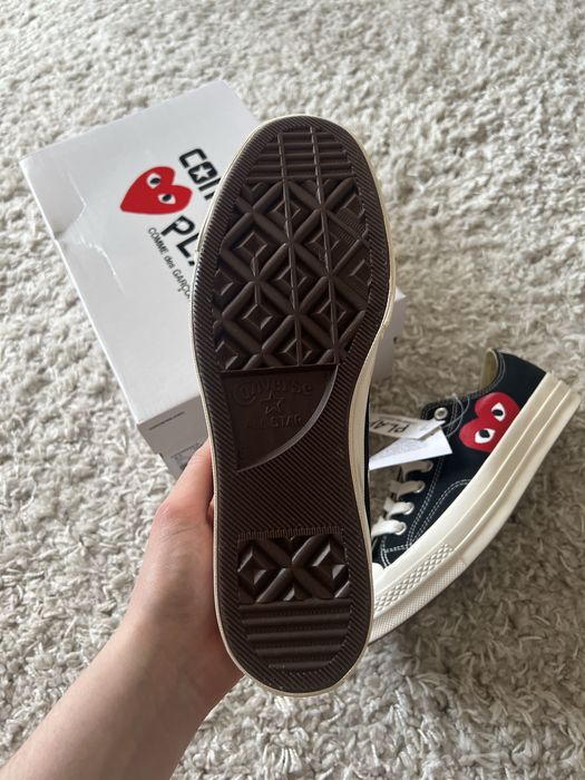 Кеди кросівки Comme Des Garcons Play x Converse Low 150206C