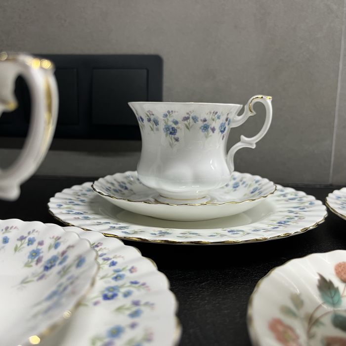 порцеляна Royal Albert - кавове тріо, кавова двійка/пара, молочник ns