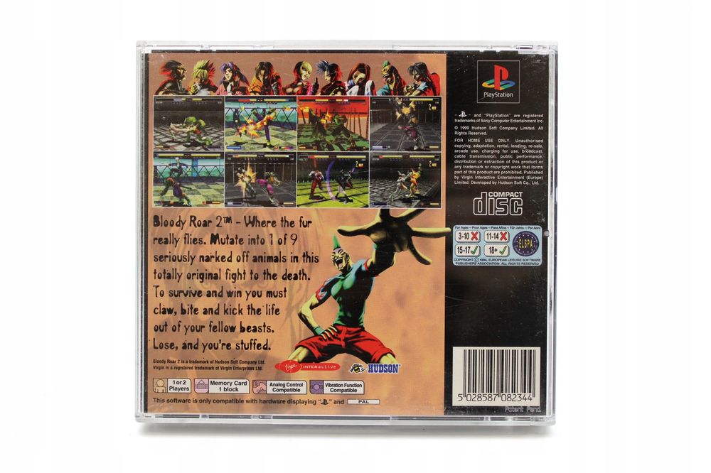Bloody Roar 2 PlayStation (PSX) pudełkowa