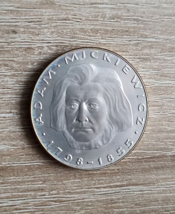 Srebrna moneta Adam Mickiewicz 100 zł, 1978
