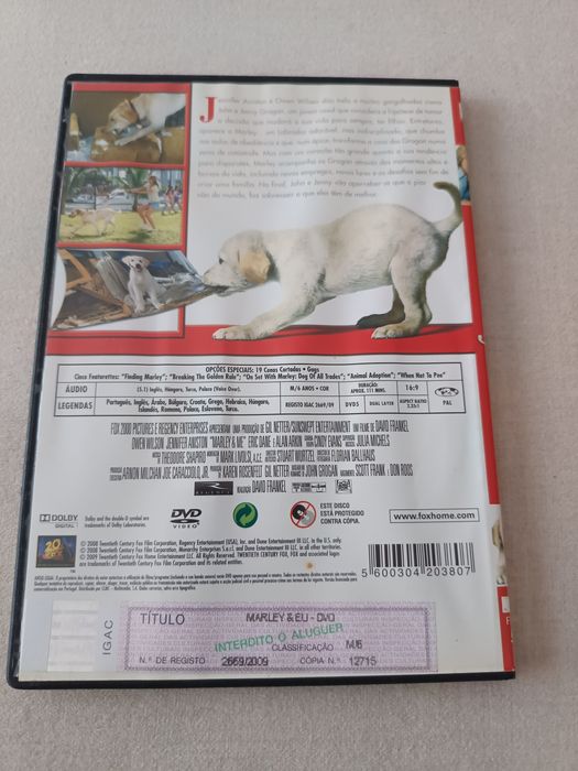 DVD Marley e eu     .