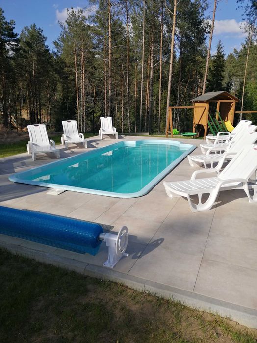 Domek na  Kaszubach z basenem ,banią ruską i sauną.