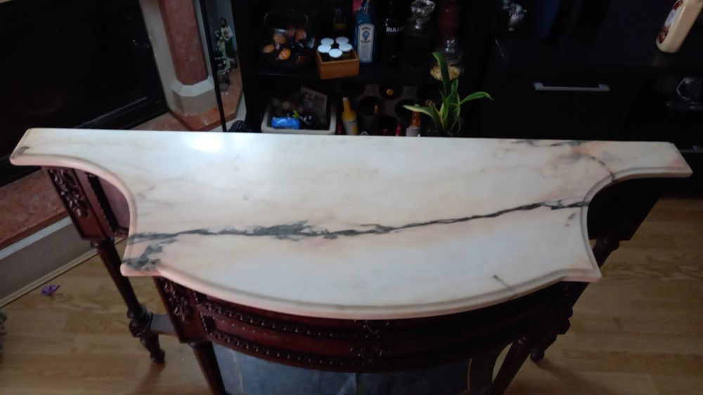 Movel antigo com pedra mármore