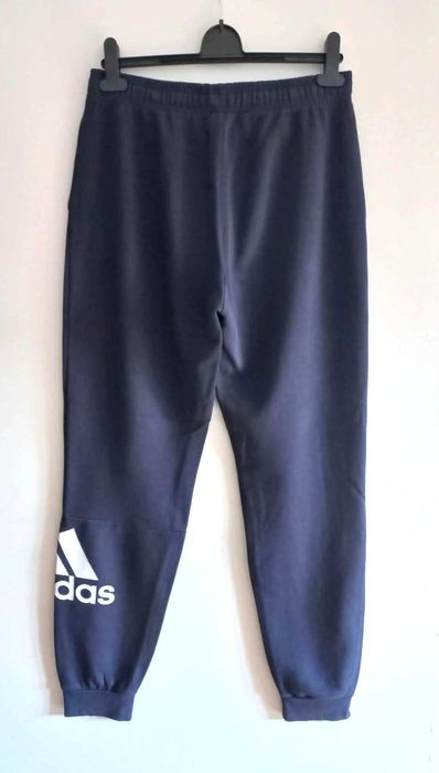 ADIDAS spodnie dresowe r.176 ( 15-16 Y) granatowe , bawełna BDB DRESY młodzieżowe