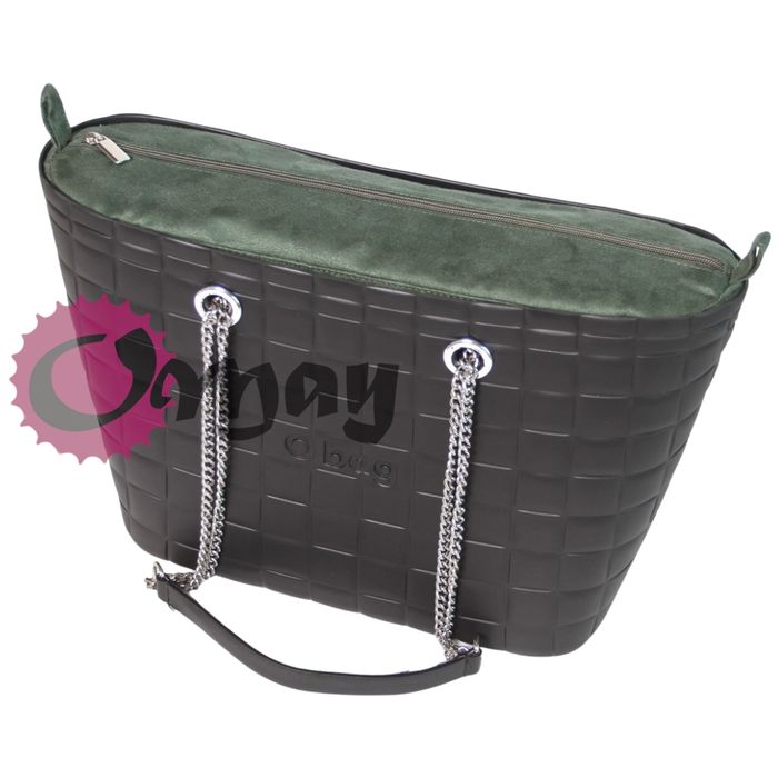 organizer OBAG URBAN MINI eko zamsz zielony 2 kieszenie VIP OMAY
