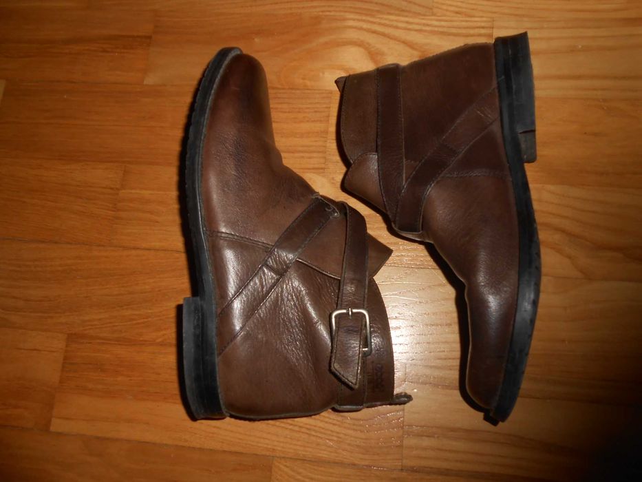 Ecco botki skórzane damskie,36/37/23 cm