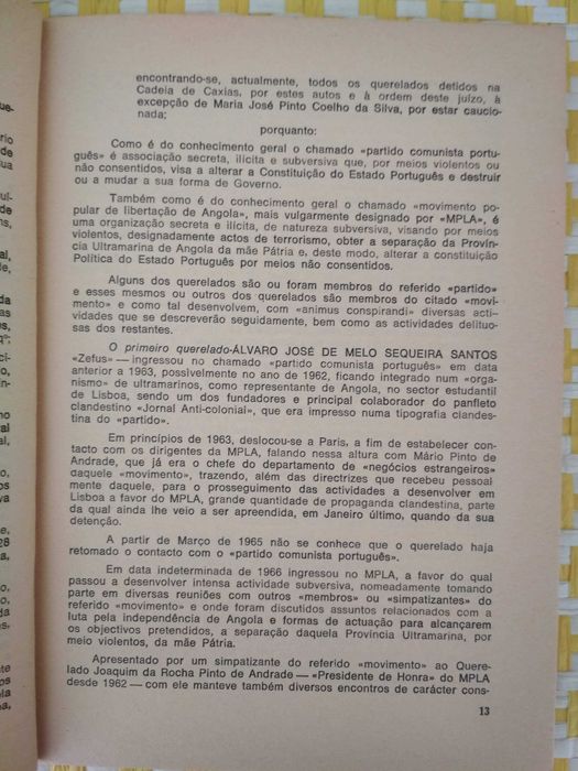 Em defesa de Joaquim Pinto de Andrade
Tribunal Plenário de Lisboa