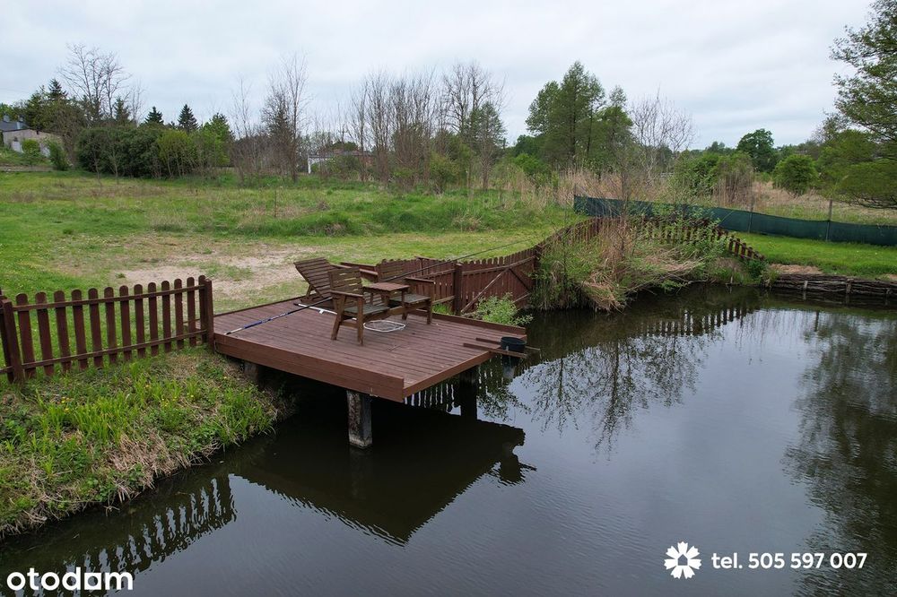 Działka 1906 m2 ze zarybionym stawem w Lipnie – jedyna taka w mieście!