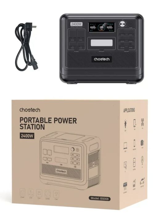 Зарядна станція CHOETECH BS008 / 2400 Вт / 2048 Вт⋅год / LiFePO4