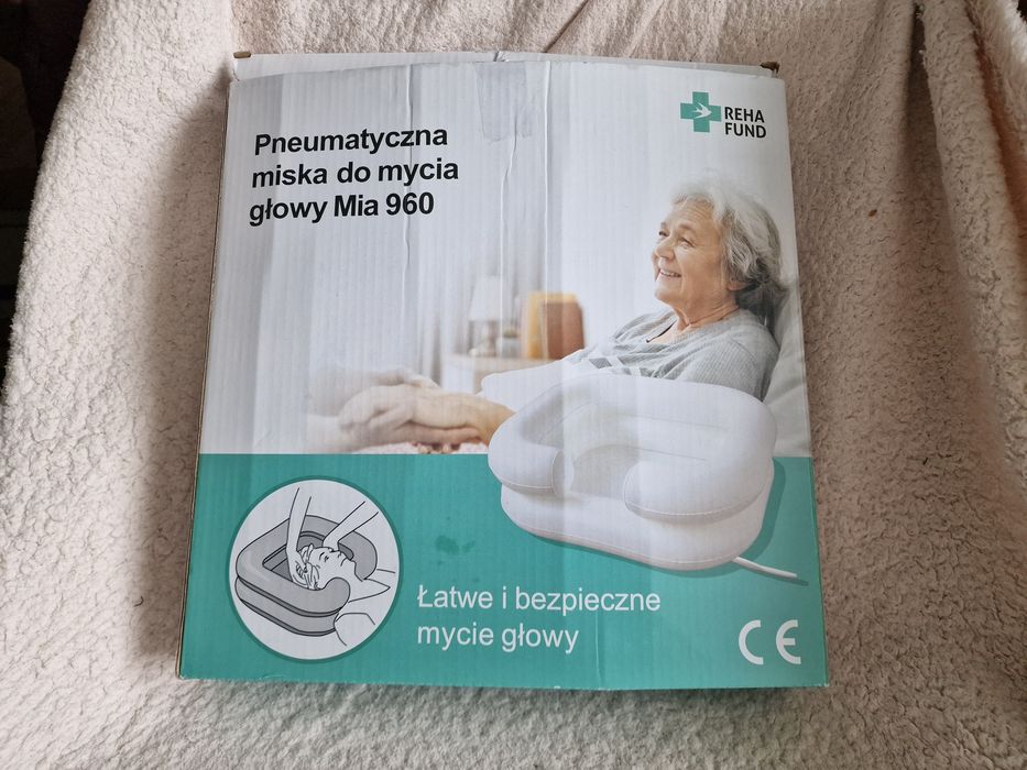 Miska basenik dmuchany do mycia głowy z pompką Reha Fund MIA 960