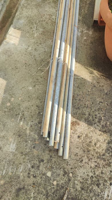 12 varas tubo 32mm furo 28mm com mais de 3,60mts galvanizado