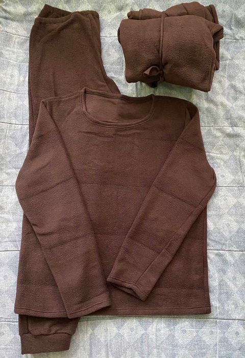 Термобілизна флісова, дуже тепла, коричнева. ЗАЛИШОК, розм. 52-54