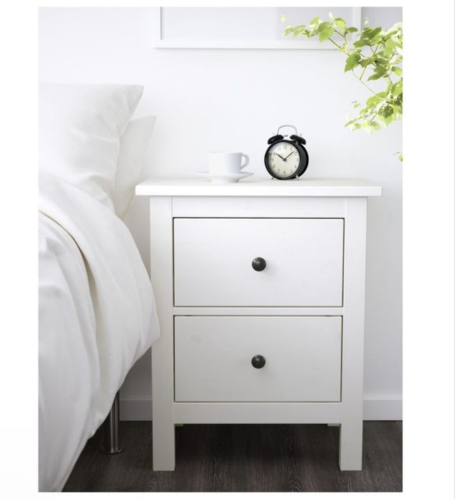 2 Mesas de Cabeceira Hemnes branca ikea