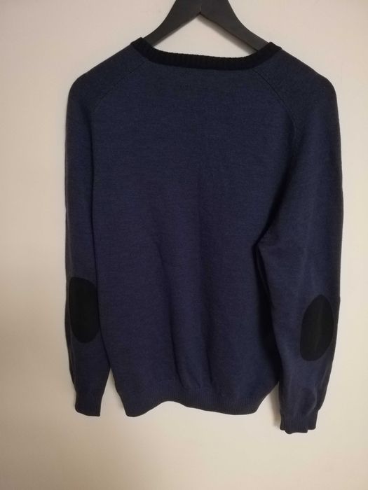 sweter Gran Sasso 100% wełna L 40 XL 42 virgin wool Made in Italy