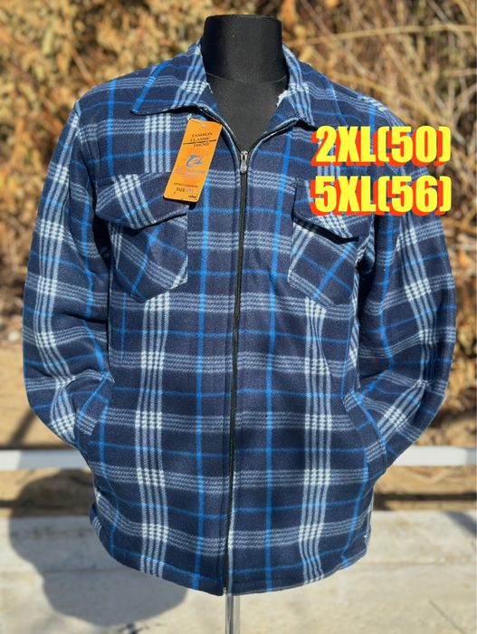 Тепла рубашка на хутрі тепла кофта на меху 48 50 52 54 56