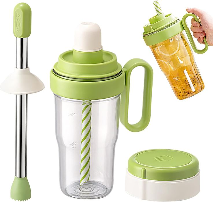 Shaker 3w1 Simsky - BPA free, kruszarka lodu - 1000 ml