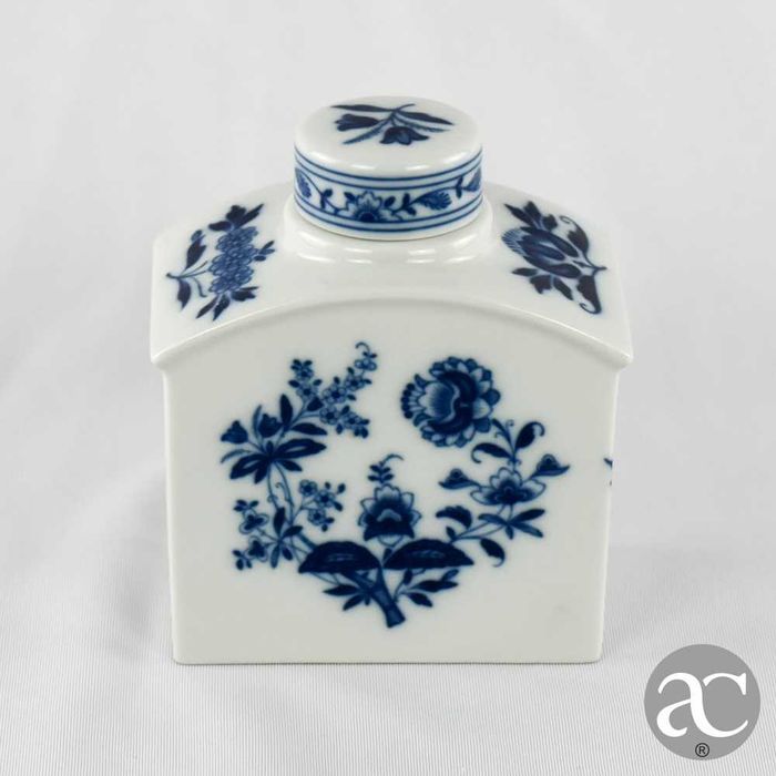 Frasco de chá “Magalhães” em porcelana Vista Alegre, decoração Margão