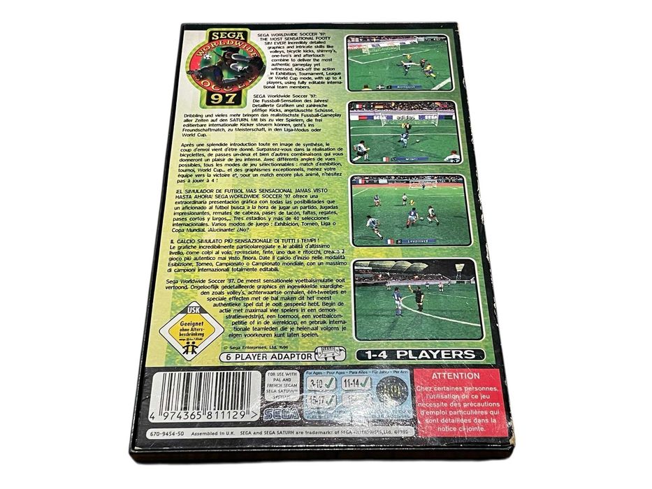 Sega Worldwide Soccer 97 Sega Saturn VIMAGCO.PL Bydgoszcz Śniadeckich