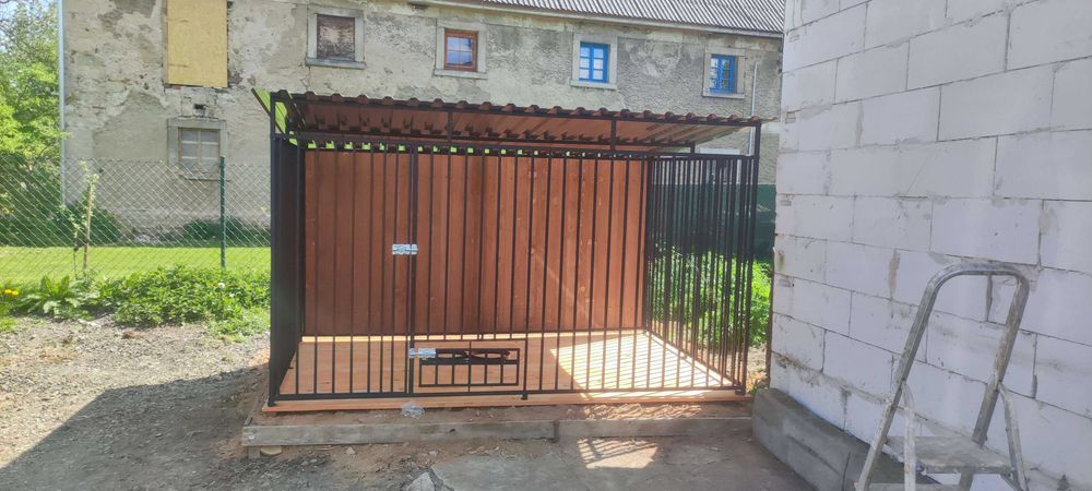 Kojec dla psa schowek drewniany buda