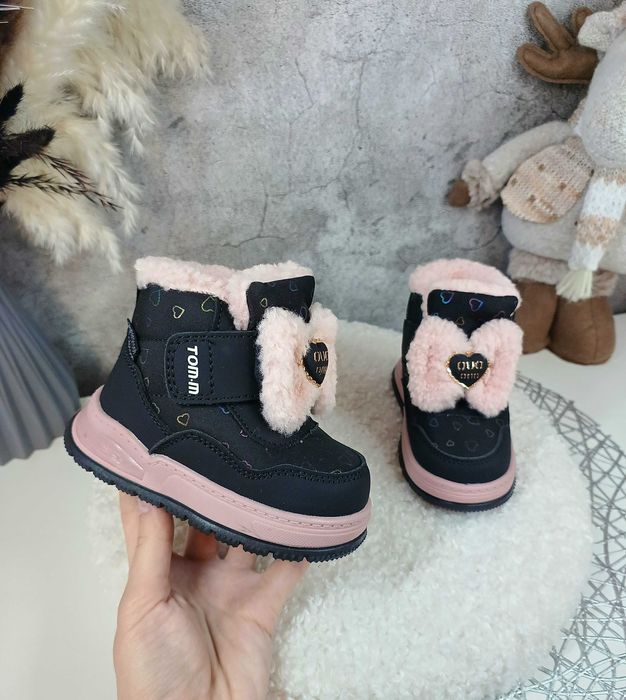 Дитячі зимові черевики чоботи Томм для дівчинки 22 23 24 25 26 27 28
