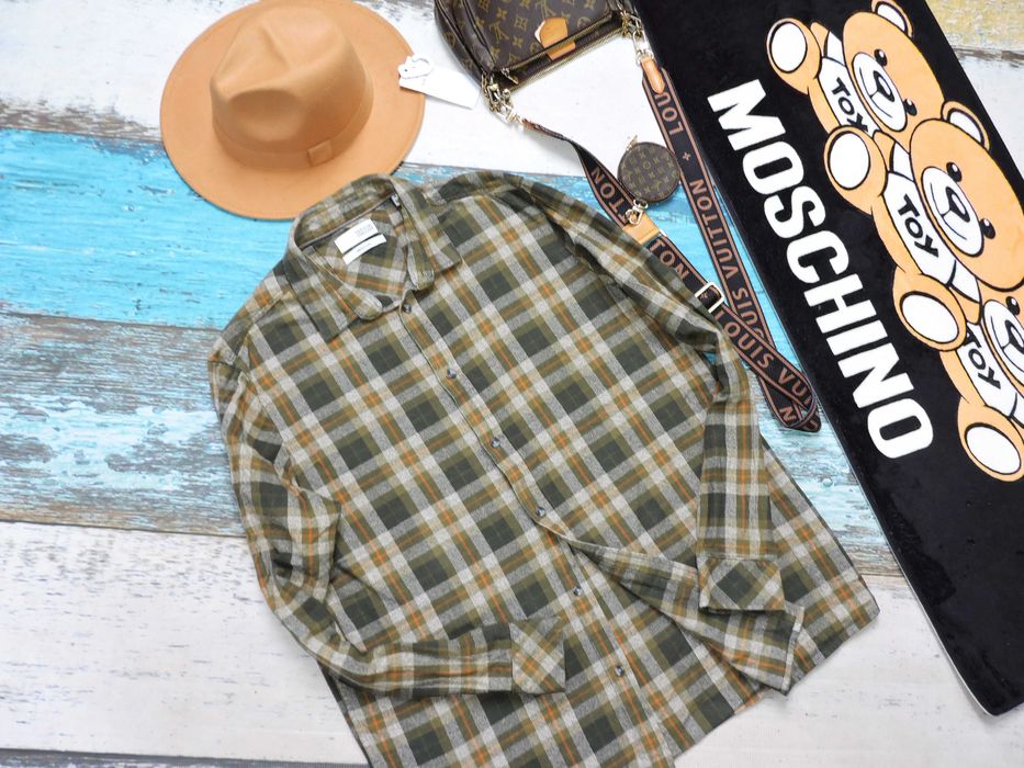 !Solid Męska koszula krata XL