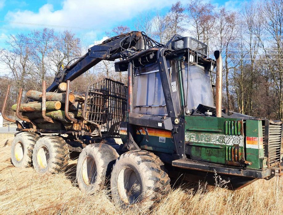 FMG 678 forwarder CZĘŚCI  wózek przyczepa z kłonicami silnik perkins