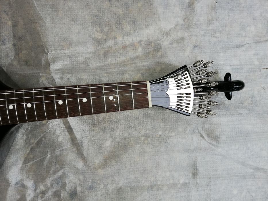 Guitarra portuguesa de fado de Lisboa preta + kit