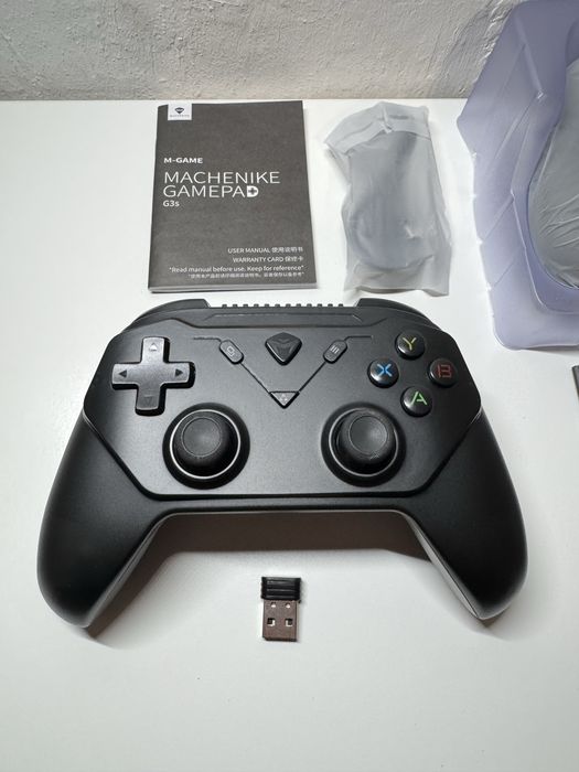 Комплект геймпадів MACHENIKE G3S RGB + підставка та накладки на стіки