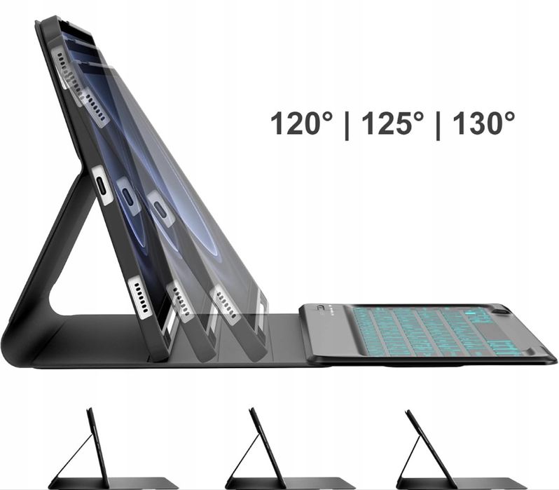 Etui JADEMALL z klawiaturą do Galaxy Tab S9 FE+ / S9+ 12,4"