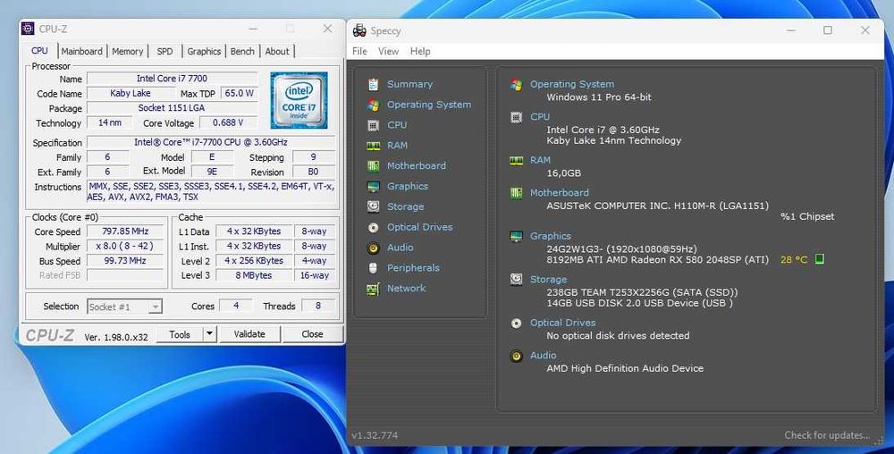 Torre PC Desktop Gaming i7